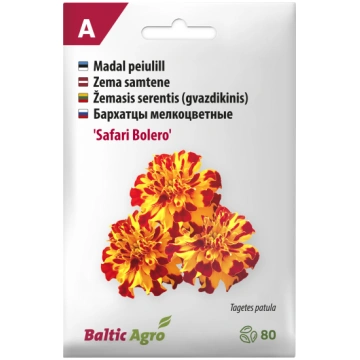 Sēklas Baltic Agro samtenes Safari Bolero, 6 g