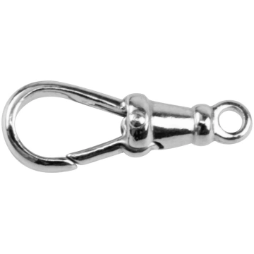 Fermoir Mousqueton fixe avec anneau fermé, 21 mm, 