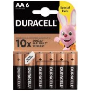 Duracell Basic AA/ LR6 Blister 6pcs Baterijas DYRA