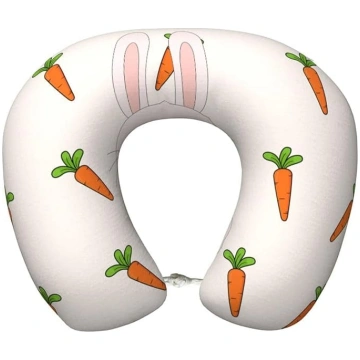 WZYCWB Smiling Rabbit Memory Foam U-veida ceļojumu