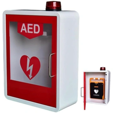 AED defibrilatora glabāšanas skapis sienas montāža