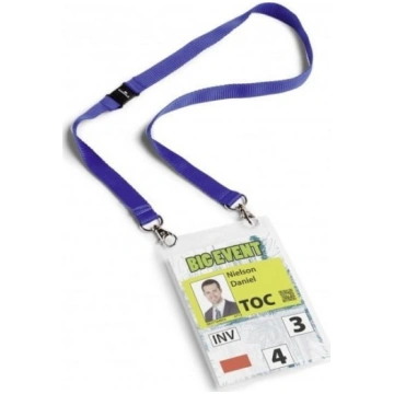 Durable Namensschild A6 mit Textilband duo - Abzei