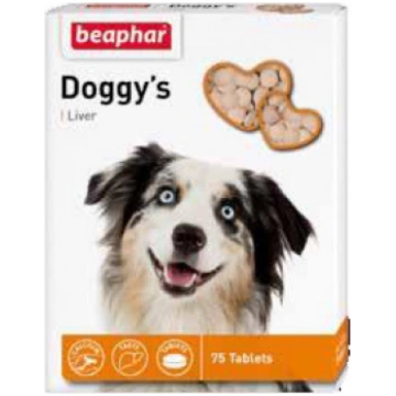Beaphar Doggy"s Liver 75 tab. - Vitamīnizēta papil