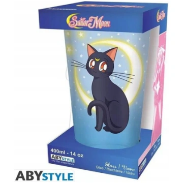 Lielais "sailor Moon" stikls "luna & Artemis" 400 