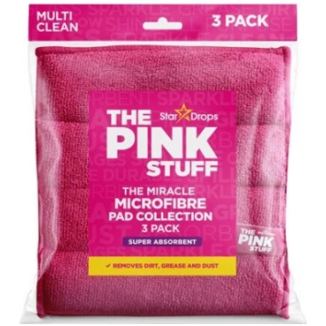 Mikrošķiedras lupatiņas The Pink stuff, 3 gab