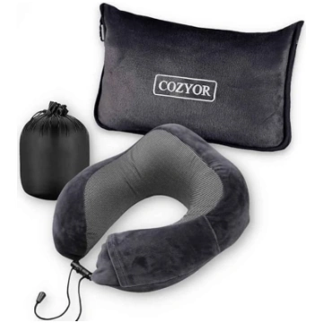 Ceļojuma komplekts, 2 daļas: kakla spilvens + ceļo