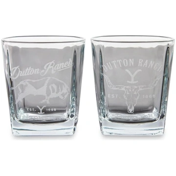Toynk Yellowstone Dutton Ranch Mini Rocks Glasses 
