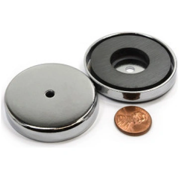 Cup Magnets Set: 5 PC 35 LB Ceramic Pot Magnets wi