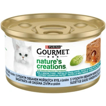 GOURMET GOLD GRAVY HEART FISH kaķu konservi Okeāna