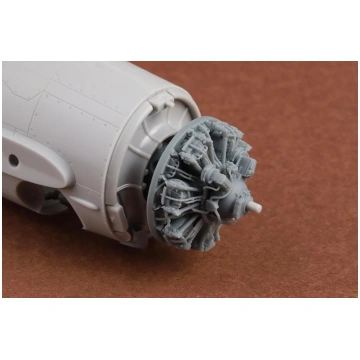 F4F-4 Wildcat Engine & Exhaust Set (For Arma Hobby