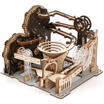 Hallisun Marble Runs 3D koka puzle pieaugušajiem, 