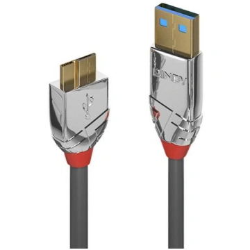 Lindy USB 3.0 Type A/Micro-B Chrome Line M/M 1m 36