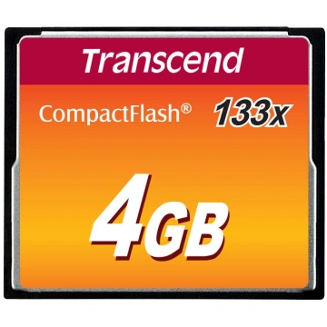 MEMORY COMPACT FLASH 4GB/SLC TS4GCF133 TRANSCEND |