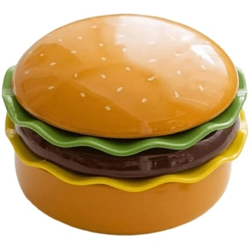 Burgeru šķīvji, keramikas trauki, 14 cm, saliekami