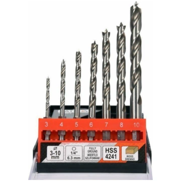 YATO SPUR WOOD DRILL SET 3-10MM 7PCS HEX YT-33873 