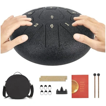 Handpan tērauda mēles bungas ar 11 toņiem, tērauda