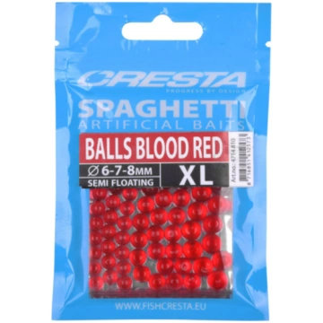 Cresta mākslīgā ēsma SPAGHETTI BALLS asins sarkans
