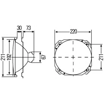 Profi-line Luminator stūra gaismas lukturis HELLA