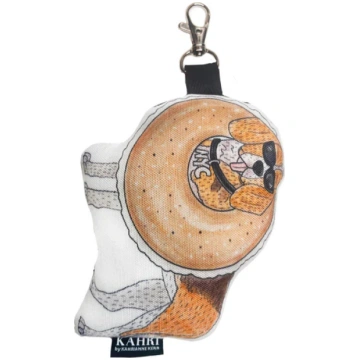 Mini Beagle Bagel Bag Charm