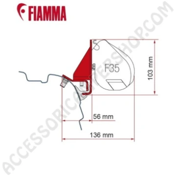 KIT COMBI RAIL BRACKET (RAIL BRANDRUP - VAMOOSE) A