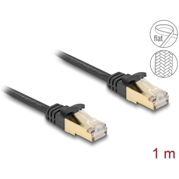 Delock RJ45 Flat Network Cable with braided jacket