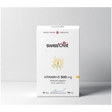 Swissovit vitamīns C 500 mg, 30 kapsulas Swiss"Ovi