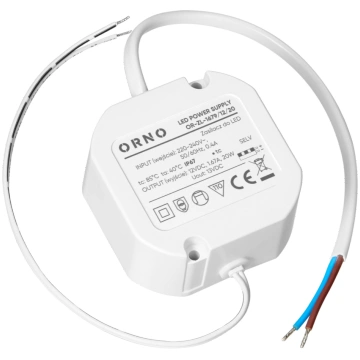 Flush-mounted LED driver, 12V, 20W Ornobaltic