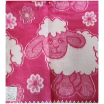 URGA kokvilnas sedziņa - pleds 120x100cm LAMB tumš