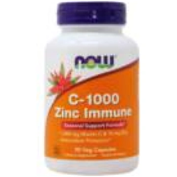 Vitamīns C 1000 Zinc Immune - 90 kapsulas Now Food