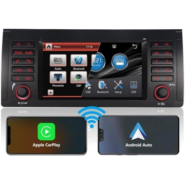 Auto radio ar Bluetooth BMW E39 E53 M5 X5 X5 5. sē