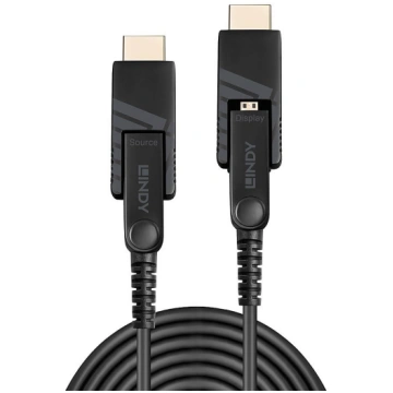 Lindy 50m Fibre Optic Hybrid Micro-HDMI 4K60 Cable