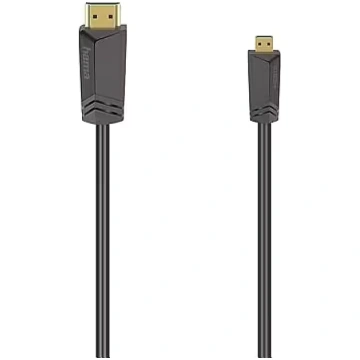 Hama High Speed HDMI 2.0b - HDMI micro, 1,5 m, dar