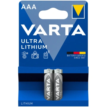 Baterijas AAA VARTA Ultra Lithium, 2gb