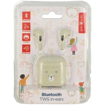 Wireless headphones with microphone | white | USB 