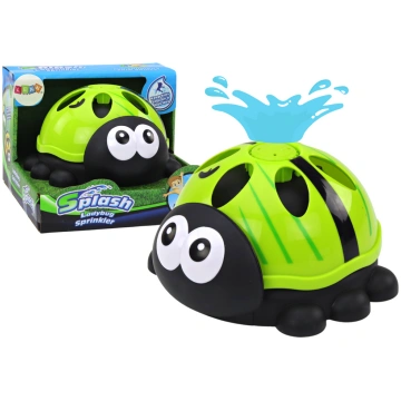 Castle Sprinkler Ladybug Green Water Fountain Lean