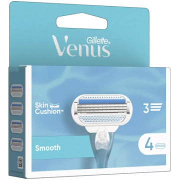 GILLETTE Venus Smooth skuvekļu maināmās kasetnes, 
