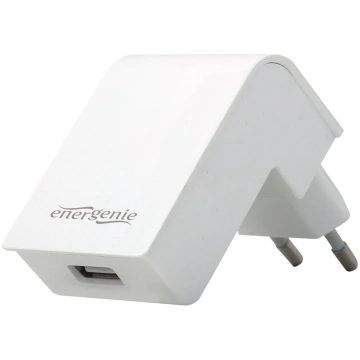 Telefona lādētājs Gembird, USB/AC/DC, balta krās
