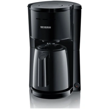 Severin KA 9307 black Filter Coffee Maker with 2 P