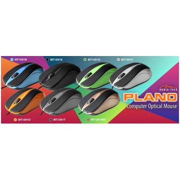 Media-Tech Plano mouse USB Optical 800 DPI Plano b