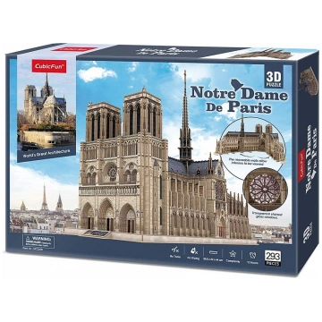 CUBICFUN 3D pusle Notre Dame De Paris. 293 osa. Cu
