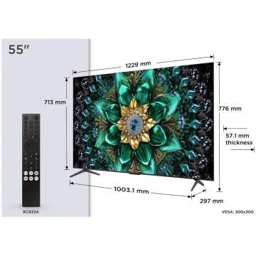 TV Set TCL 55 " 4K Ultra HD 3840 x 2160 pixels Fla