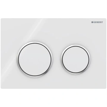 Placca di comando geberit omega 20 round bianco e 