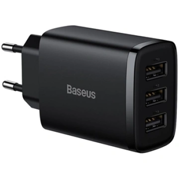 Baseus Compact Wall Charger 3 x USB / 17w BRA01196