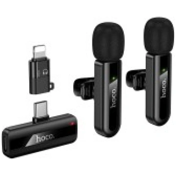 Wireless microphone set Hoco L20A USB-C/Lightning 