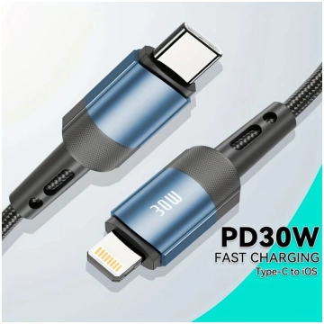PD 30W Ātra Uzlāde Lightning Kabelis, MFi Sertific