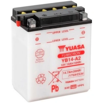 Startera akumulatoru baterija YUASA YB14-A2