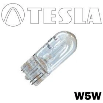 Auto spuldze W5W 12V W2.1x9.5d halogēna TESLA