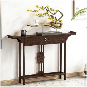 Console Table with Drawers, Retro Altar Table, Con