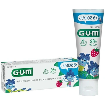Zobu pasta bērniem GUM Junior Tutti Frutti no 7 ga
