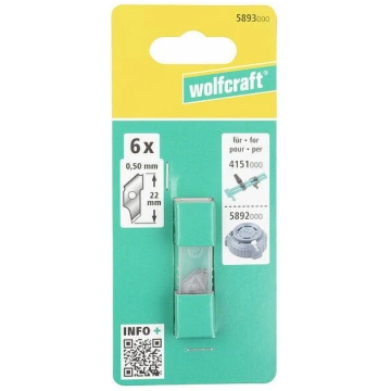 WOLFCRAFT Replacement Blades 22 mm ( 4006885589308